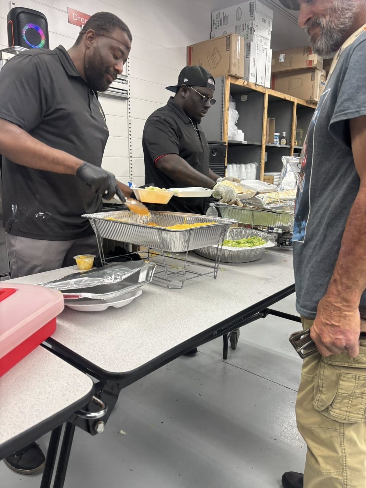 Community meal service outreach